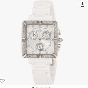 Invicta chronograph white ceramic watch